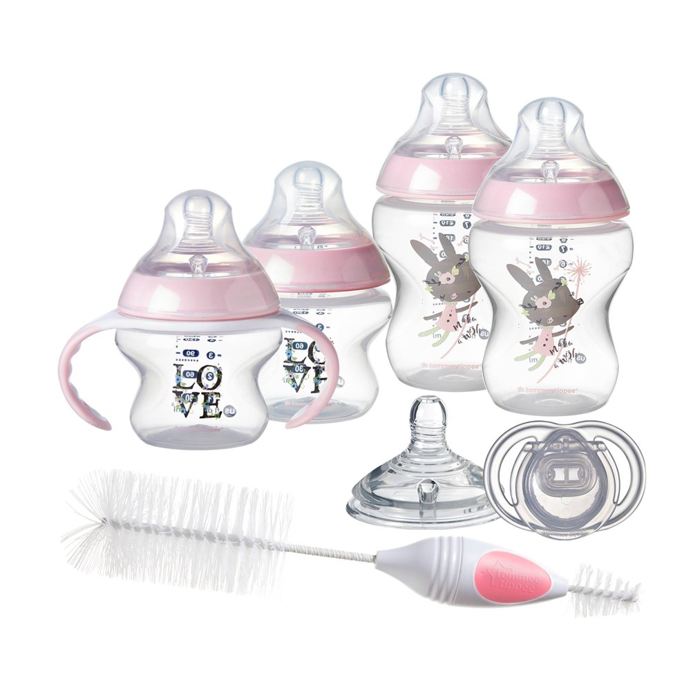 nød konsonant Urskive Tommee Tippee Closer to Nature Baby Bottle Gift Set – Pink