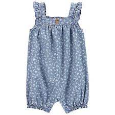 CARTERS GIRLS ROMPERS JEANS