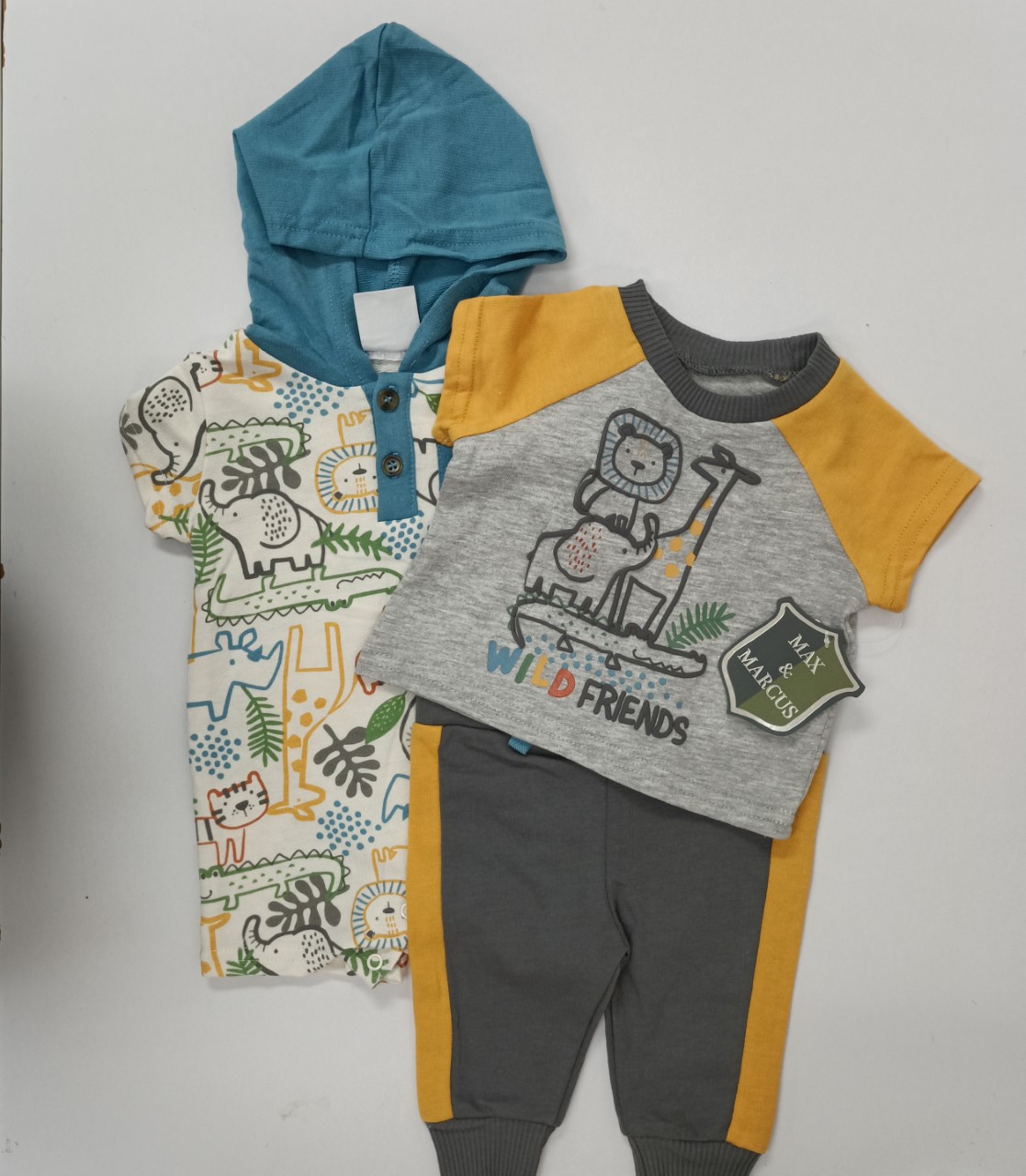 MM 3PC ROMPER & PANTS SET