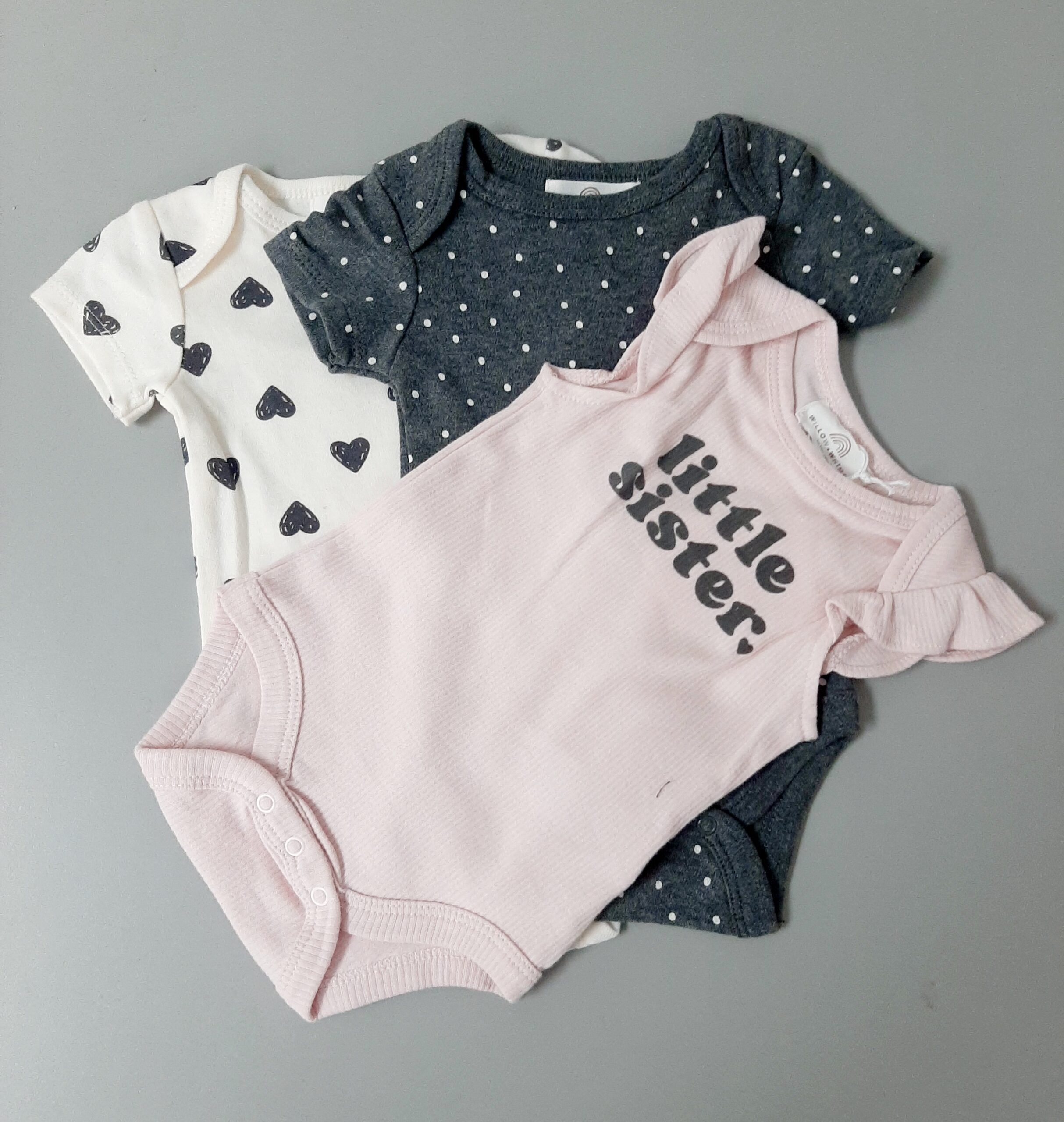 WILLOW W 3PK ONESIES