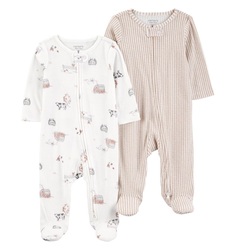 CARTERS 2PK SLEEP N PLAY