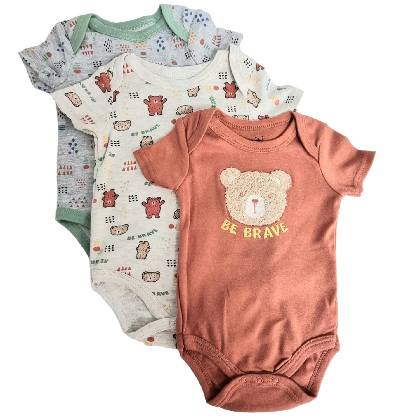 MM 3PK ONESIES - BOYS