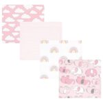 HUDSON 4PK RECEIVING BLANKETS