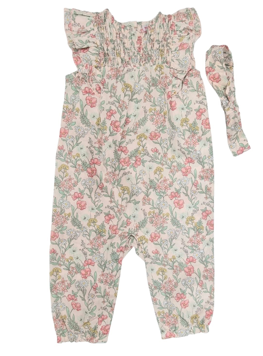 PM FLORAL ROMPER W/ HEADBAND
