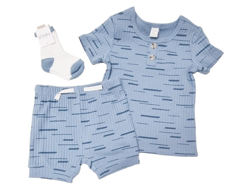 PL BABY 3PC SET SHORT SET