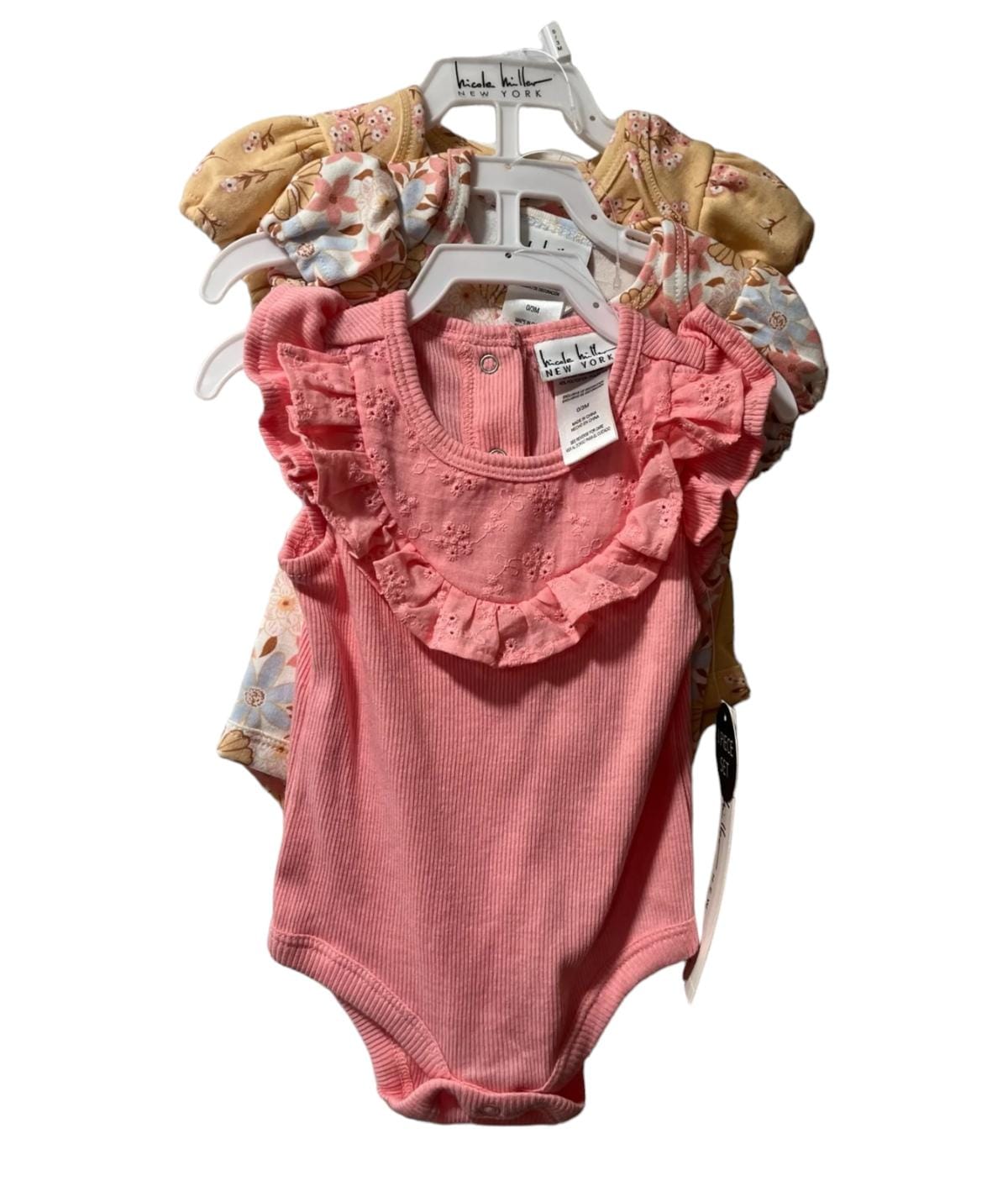 NICOLE MILLER 3PK ONESIES