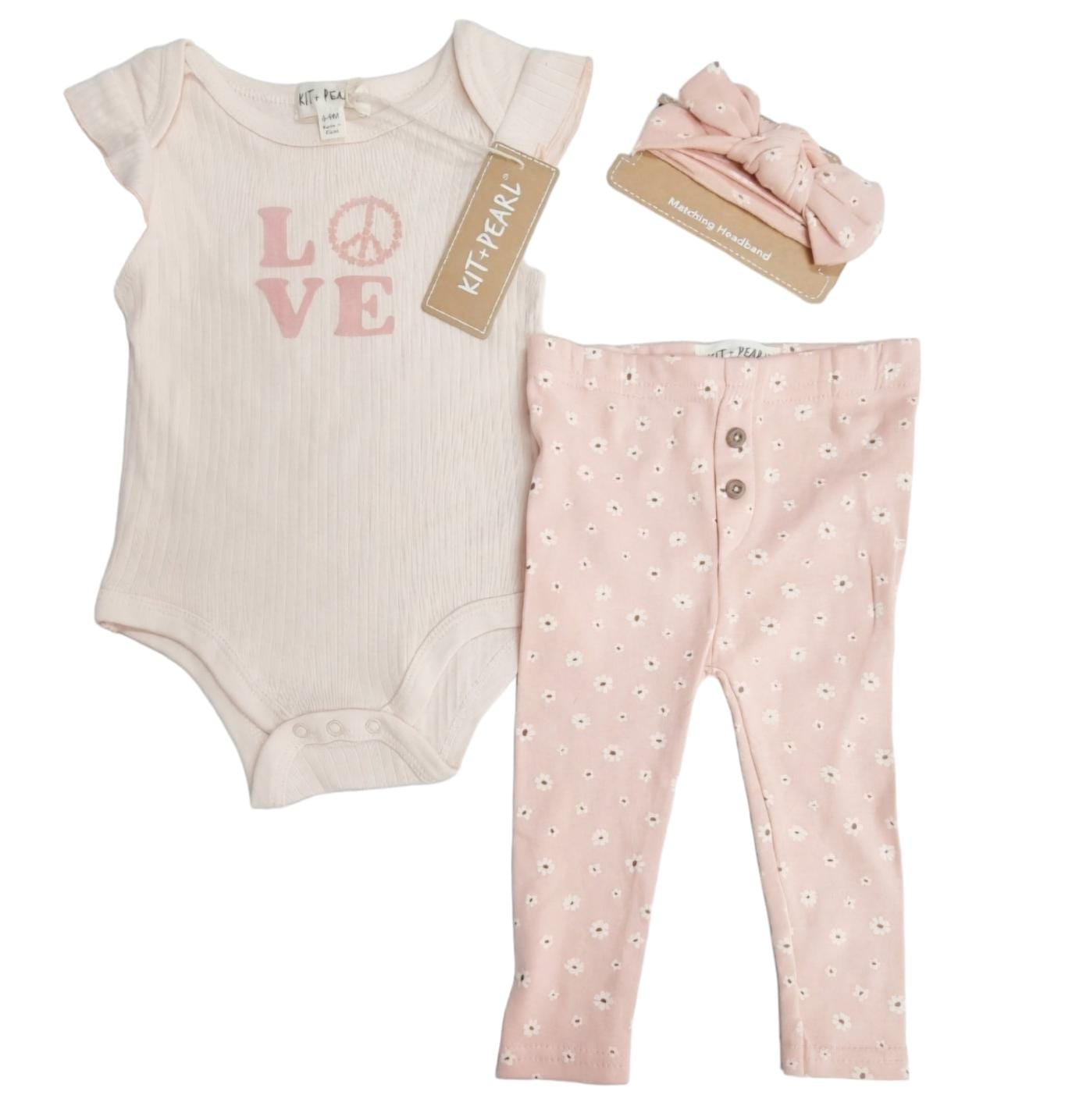 KIT & PEARL ONESIE & PANTS SET