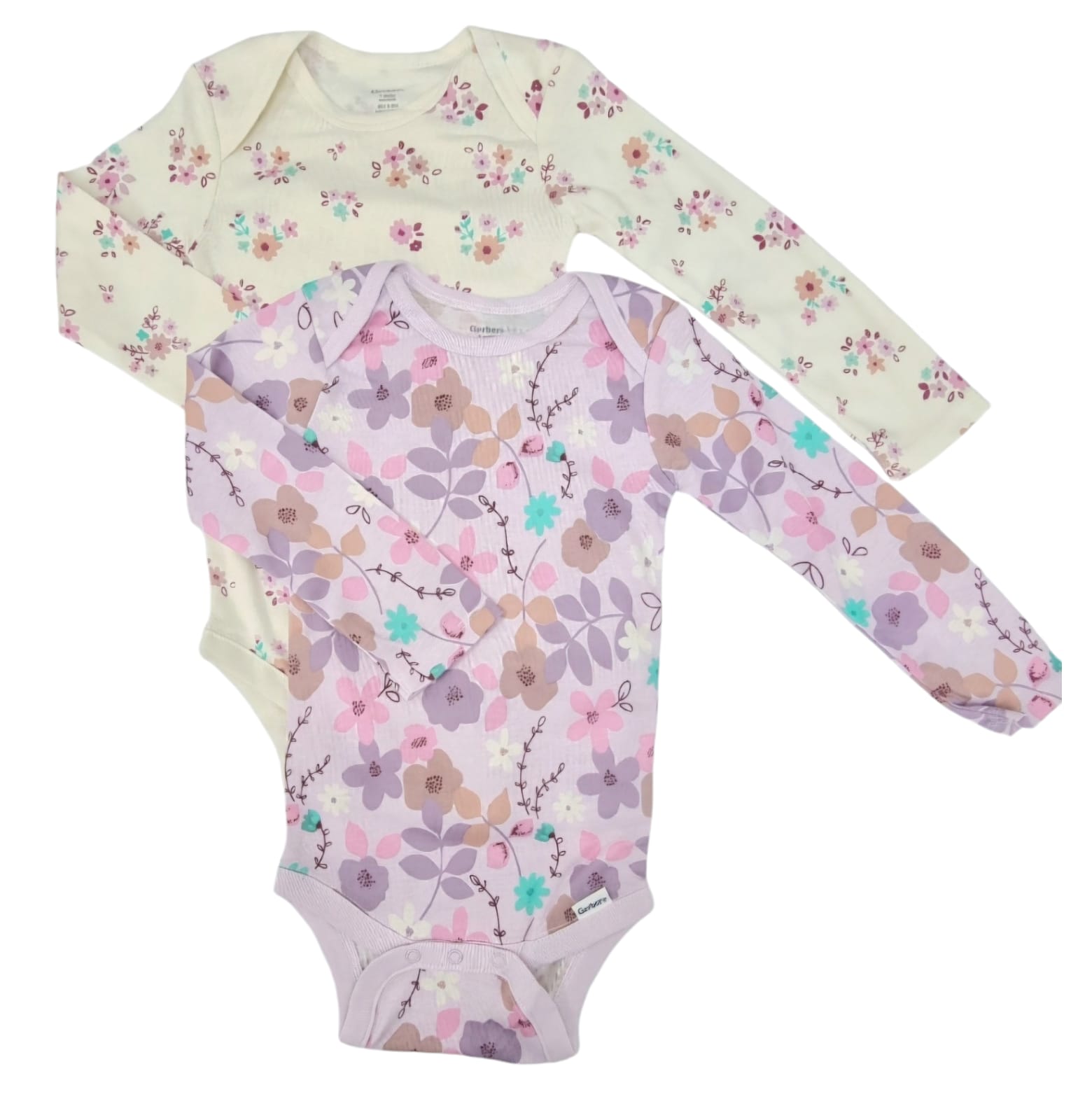 GERBER 2PK L/S ONESIES
