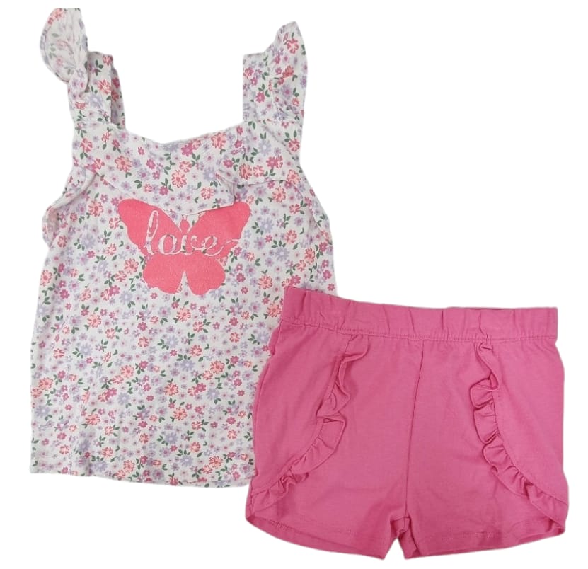 LIL LAS GIRLS 2PC SHORT SET