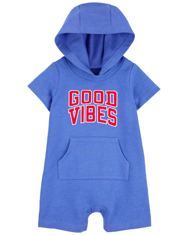 CARTERS BOYS HOODED ROMPER