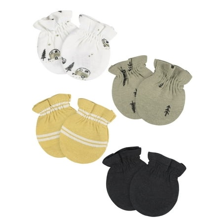 GERBER 4 PCK MITTENS