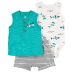 CARTERS BODYSUIT & SHORTS SET