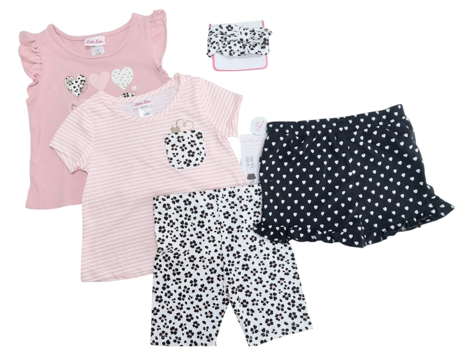 LIL LAS GIRLS 4PC SHORT SET