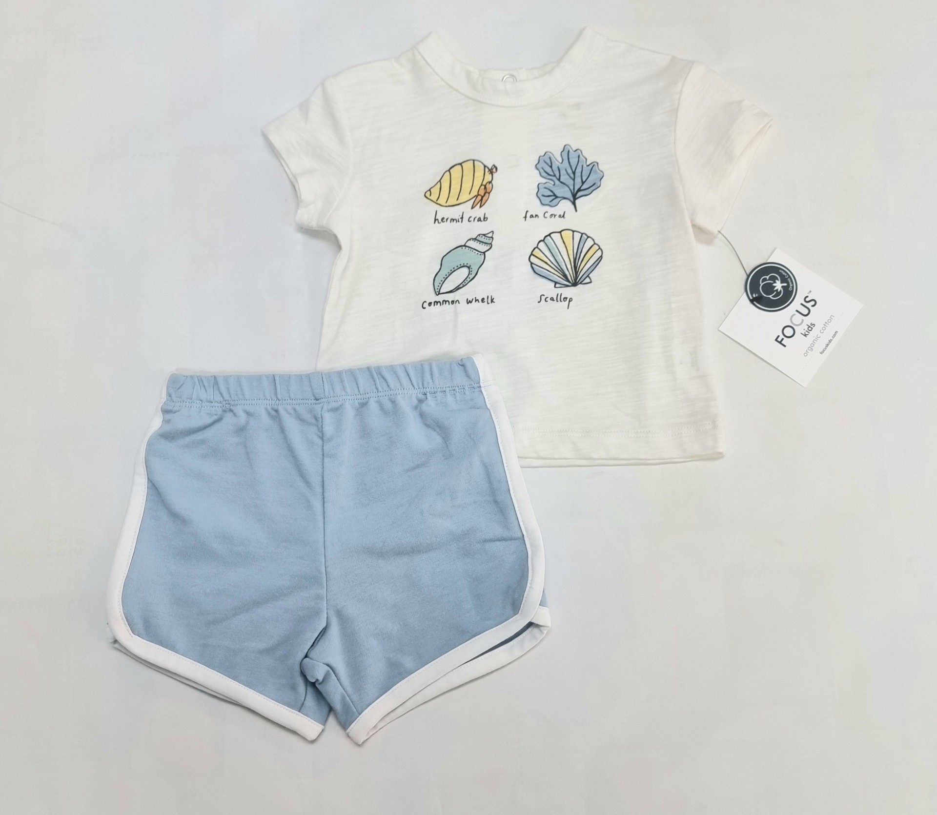 FOCUS ORGANIC BOYS SHORT SET