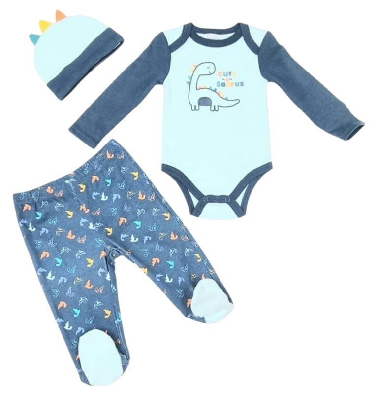 QUILTEX DINO 3PC SET