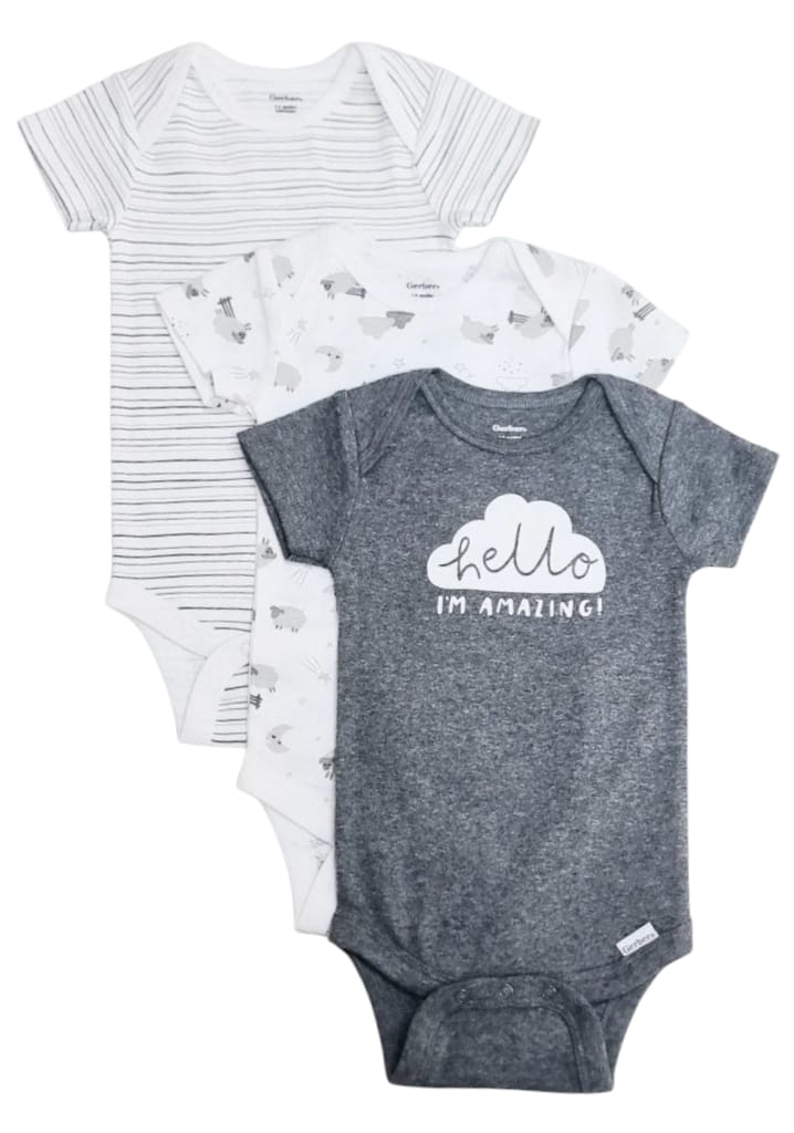 GERBER 3PCK ONESIES