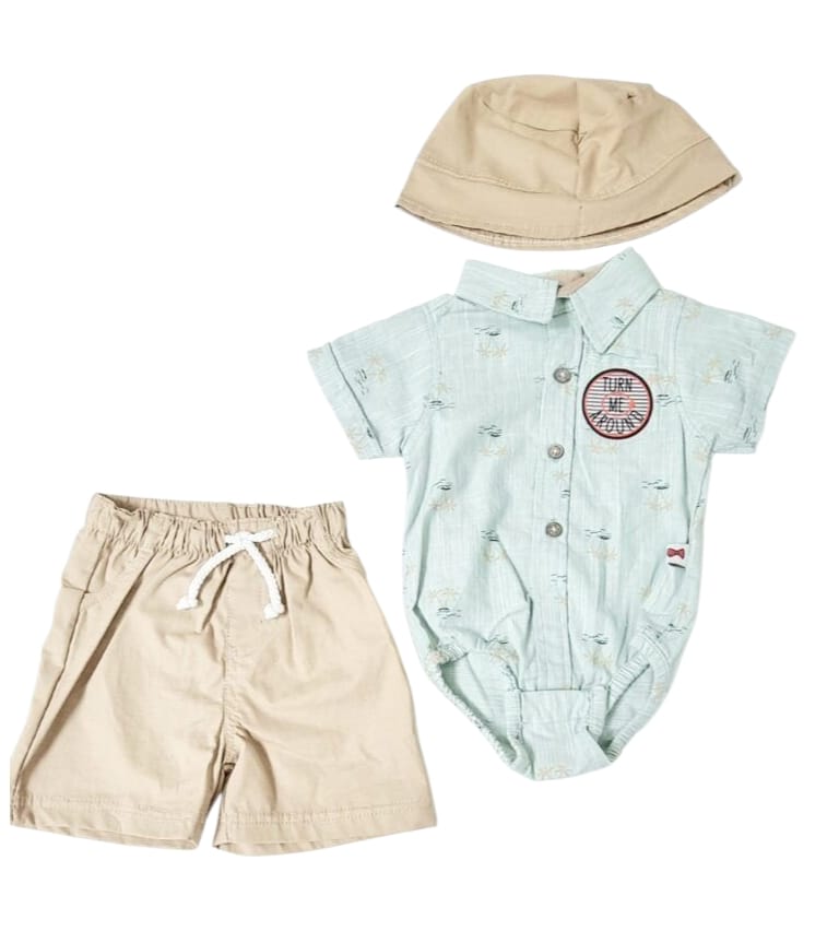 DD POLO BODYSUIT & SHORTS SET