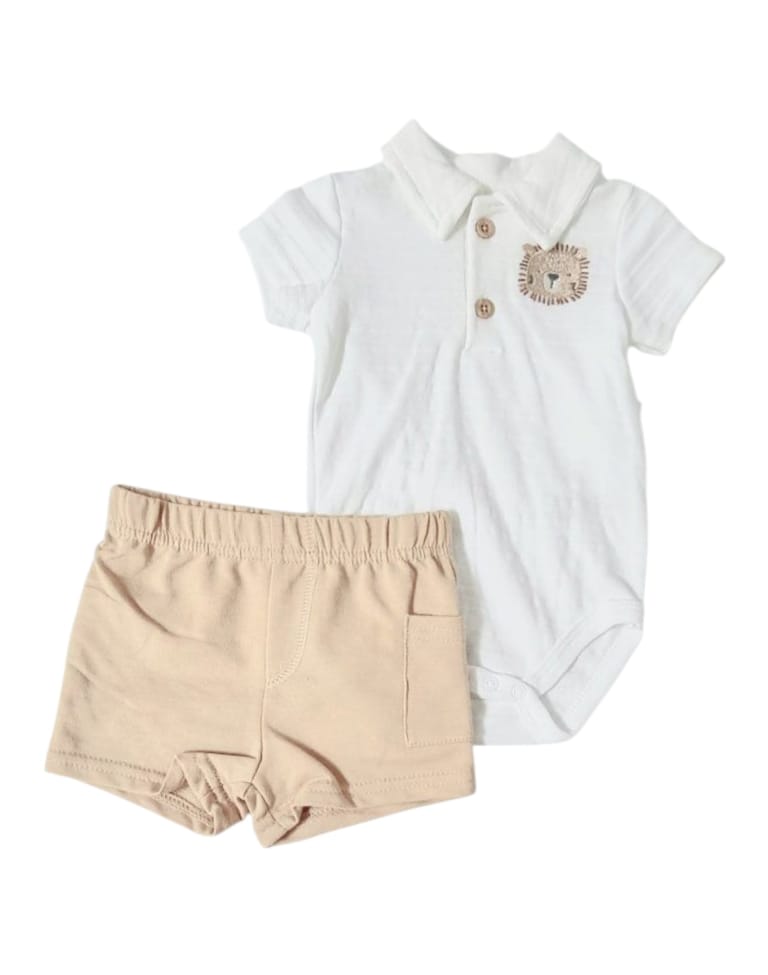 DD POLO BODYSUIT & SHORTS SET