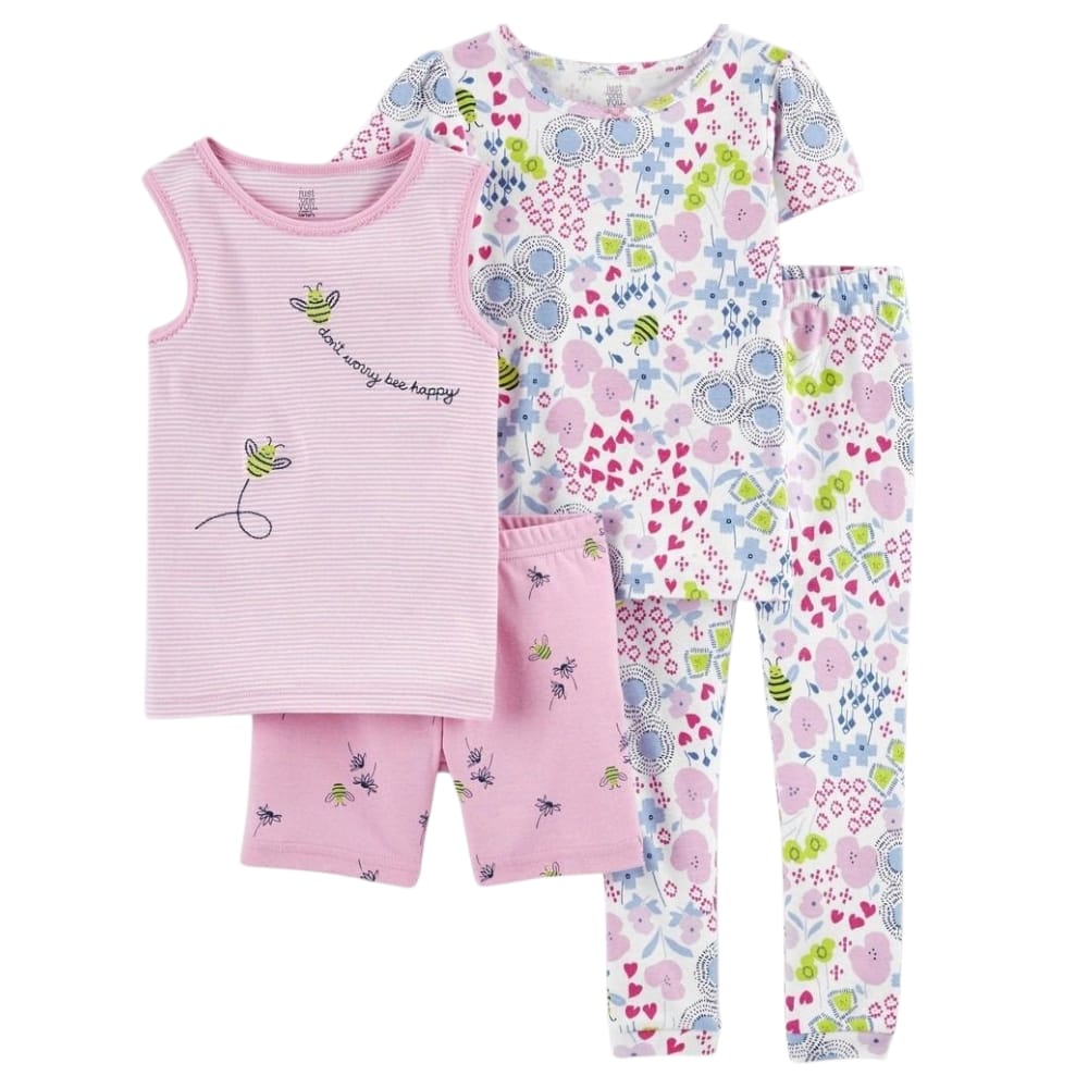CARTERS GIRLS PAJAMAS 4PCS