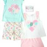 LIL LAS GIRLS 4PC SHORT SET
