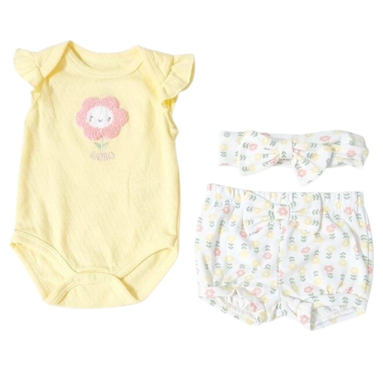 DUCK DUCK ONESIE SHORT SET