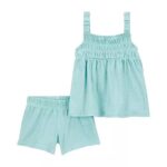 CARTERS CRINKLE JERSEY TANK &