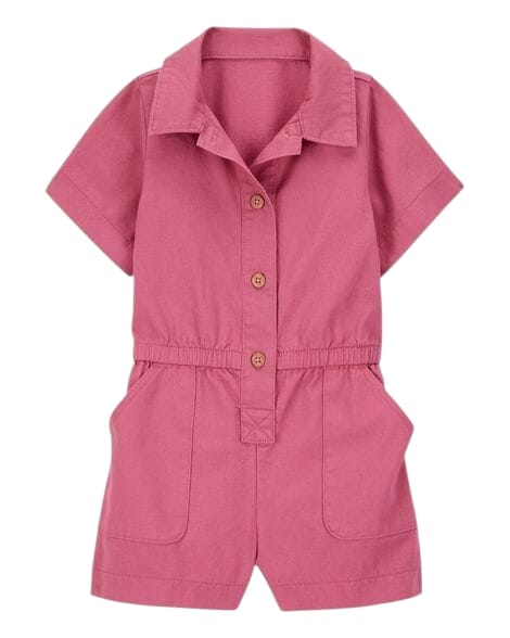 OSHKOSH GIRLS TWILL ROMPER