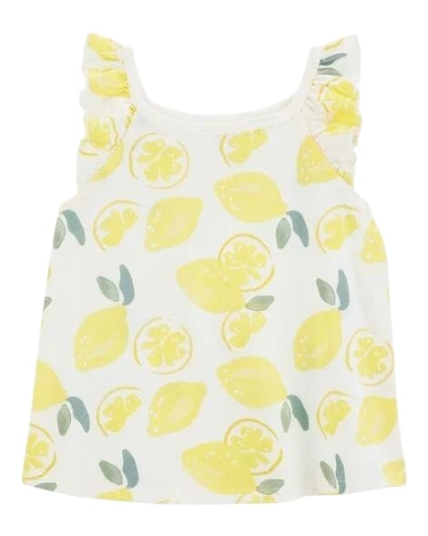 CARTERS LEMON FLUTTER SLEEVE