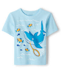 TODDLER BOY SHARK SHORT SLEEVE