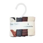 GERBER 4 PK WASHCLOTHS