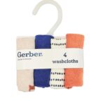 GERBER 4 PK WASHCLOTH