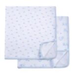 LITTLE ME 2PK SWADDLE BLANKET