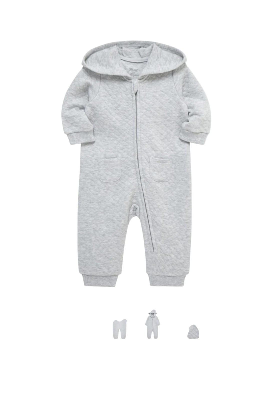 LITTLE ME COVERALL HOODED SET