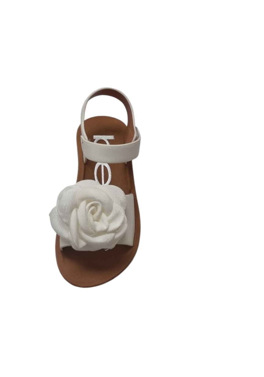 BEBE GIRLS WHITE SANDALS