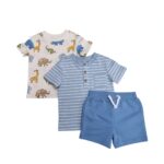 LITTLE ME BOY 3PC SHORT SET