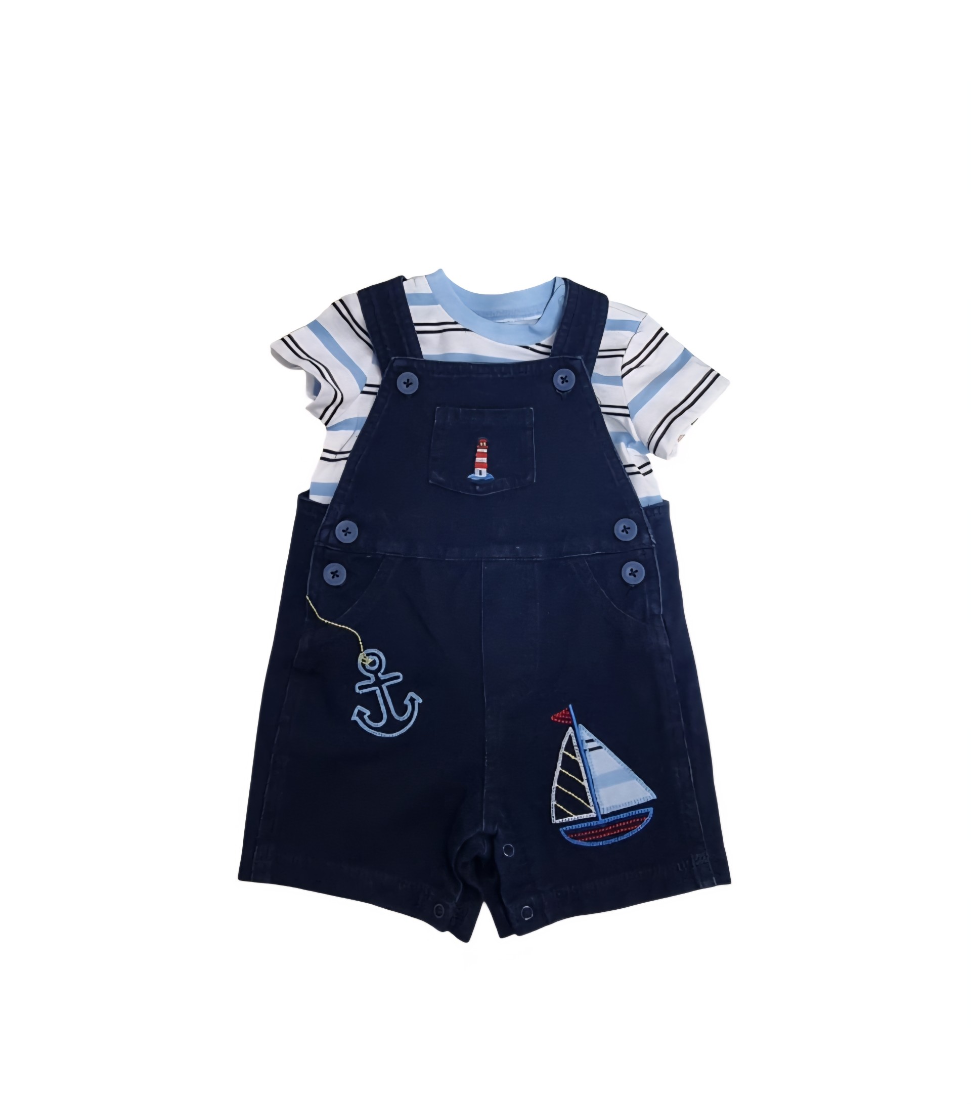 LITTLE ME SHORTALL 2PC SET