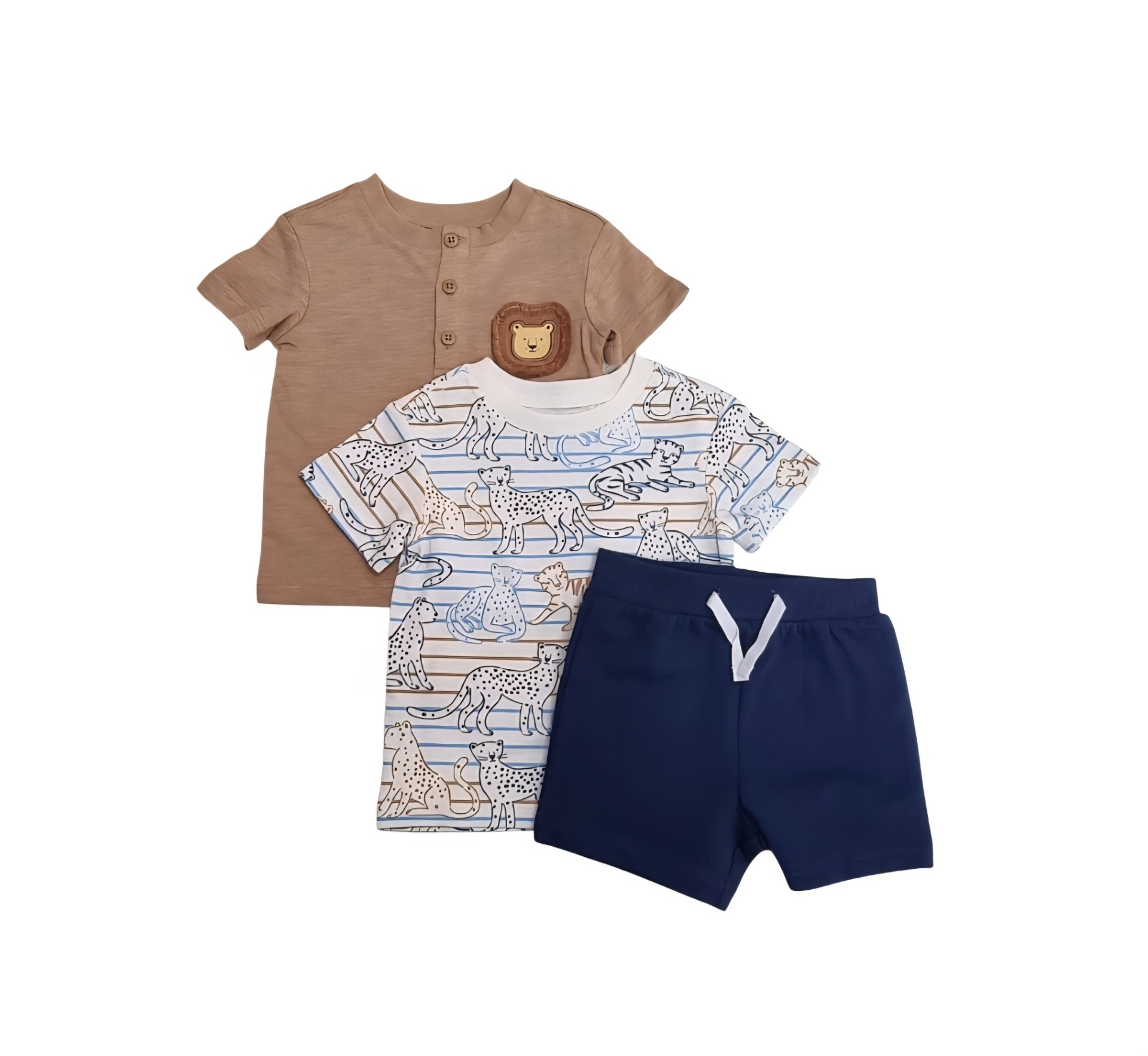 LITTLE ME BOY 3PC SHORT SET