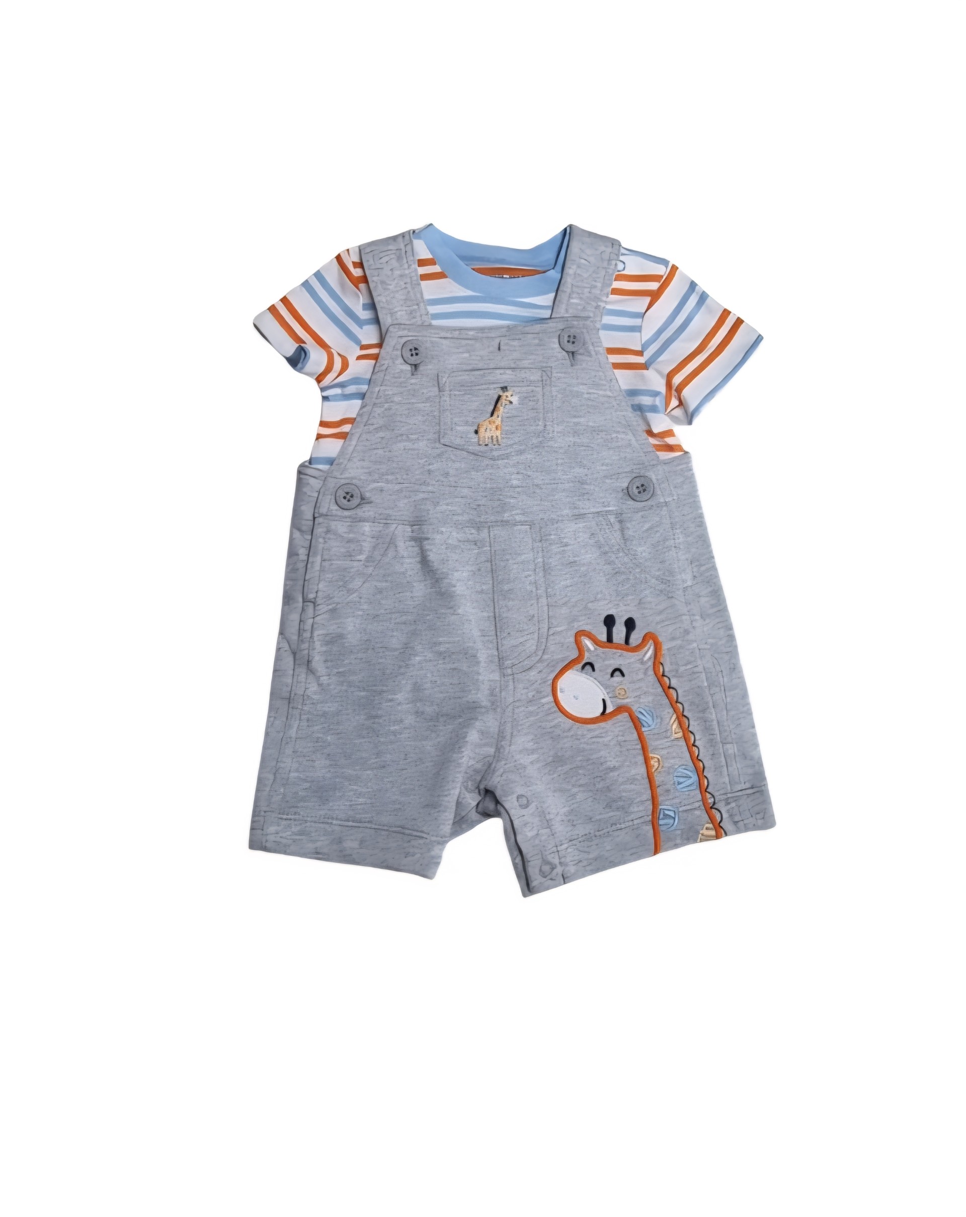 LITTLE ME SHORTALL 2PC SET