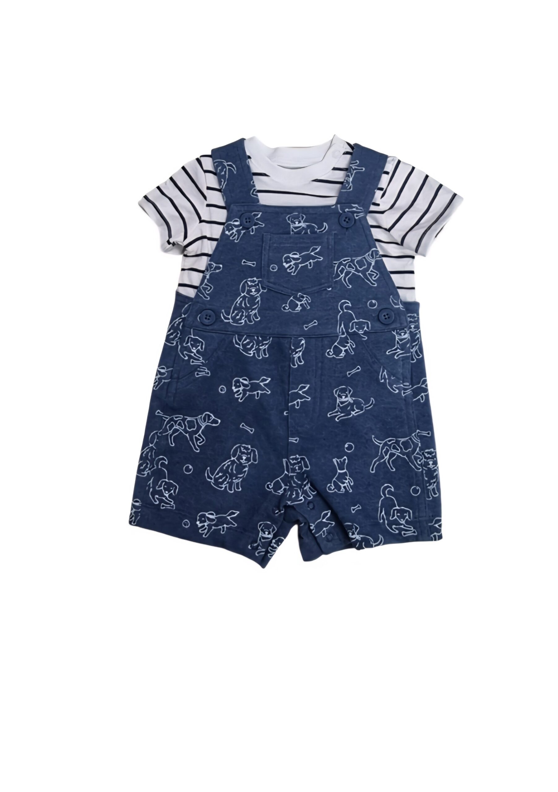 LITTLE ME SHORTALL 2PC SET