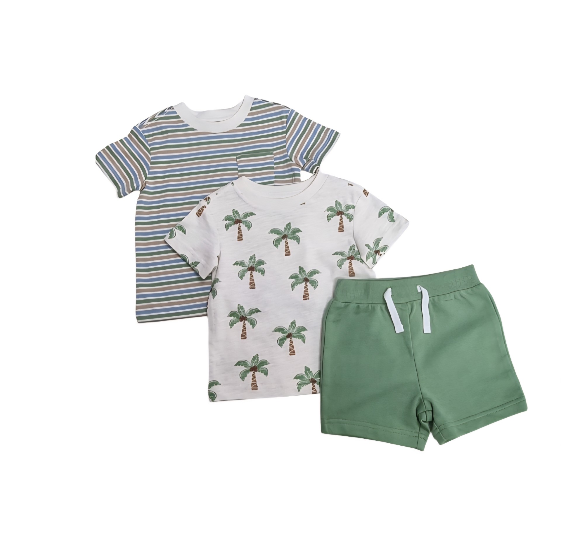 LITTLE ME BOY 3PC SHORT SET