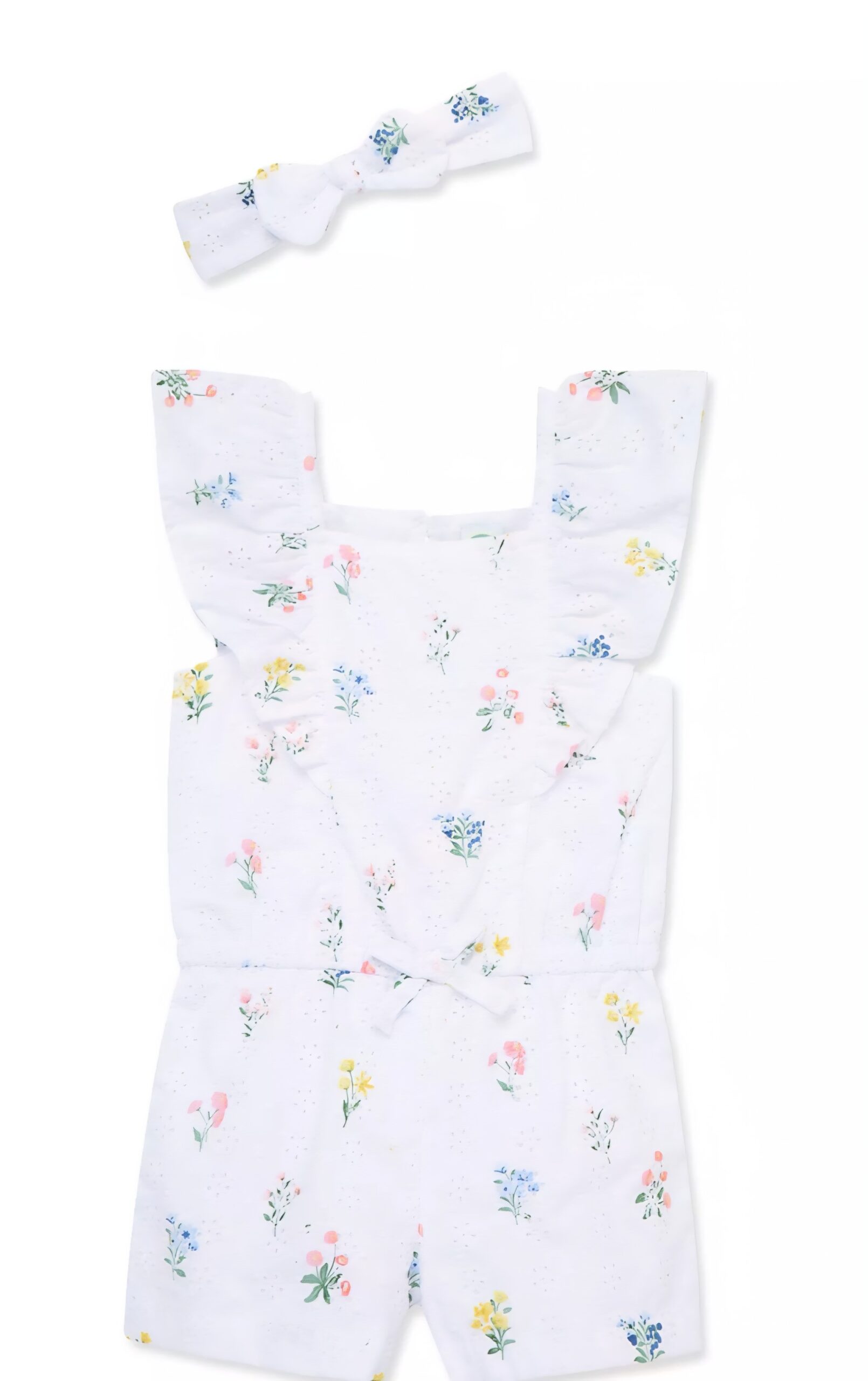 LITTLE ME WOVEN ROMPER