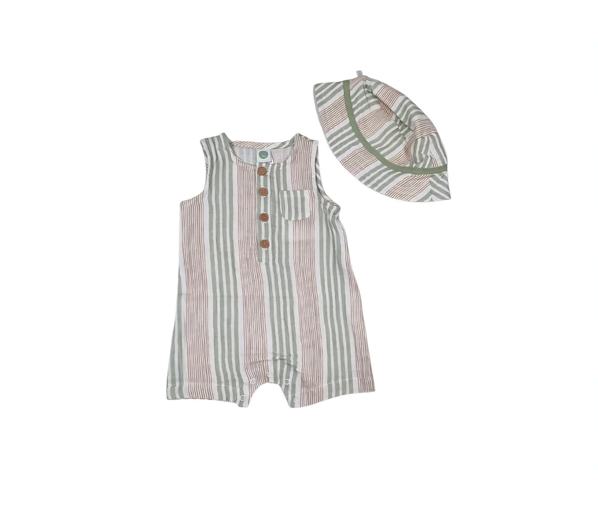 LITTLE ME GAUZE ROMPER