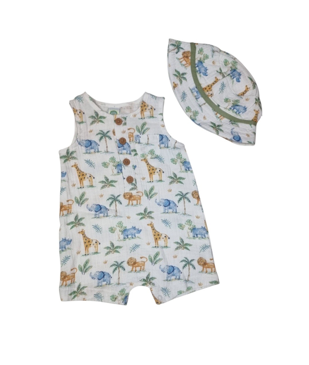 LITTLE ME GAUZE ROMPER