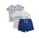 LITTLE ME BOY 3PC SHORT SET