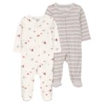 CARTERS 2PK SLEEP N PLAY