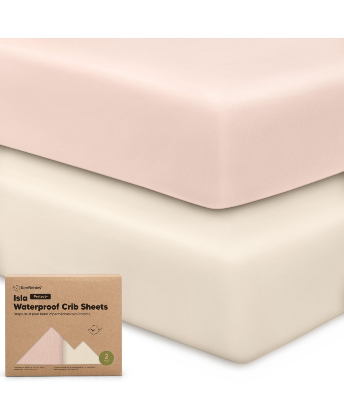 KEABABIES 2PK WATERPROOF CRIB