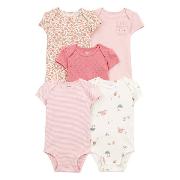 CARTERS 5PK GIRLS BODYSUIT