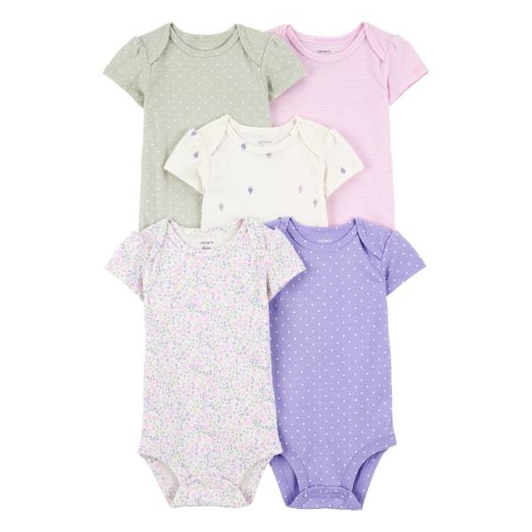 CARTERS 5PK GIRLS BODYSUIT