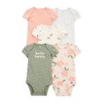 CARTERS 5PK GIRL BODYSUIT