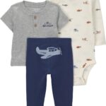 CARTERS BOYS 3PC SHORT SET